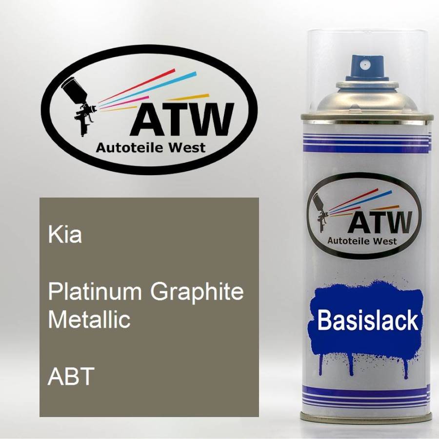 Kia, Platinum Graphite Metallic, ABT: 400ml Sprühdose, von ATW Autoteile West.